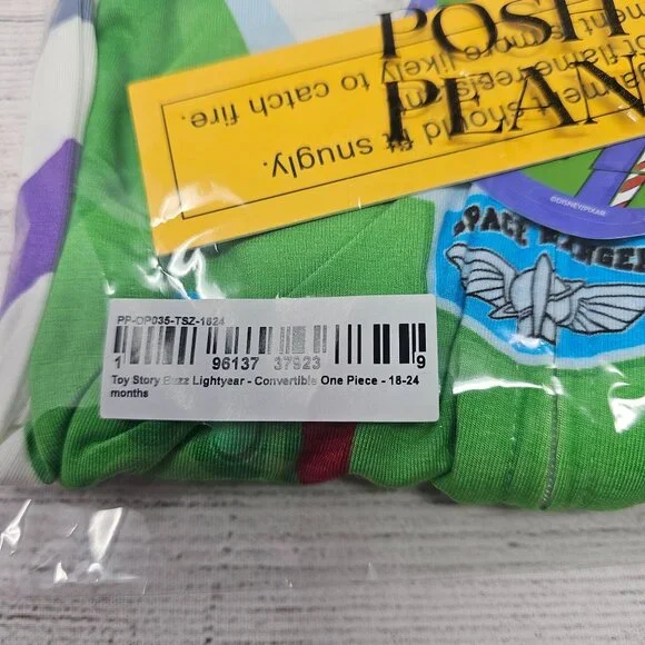 NWT Posh‎ Peanut Toy Story Buzz Bamboo Convertible Zippy Size 18-24M
